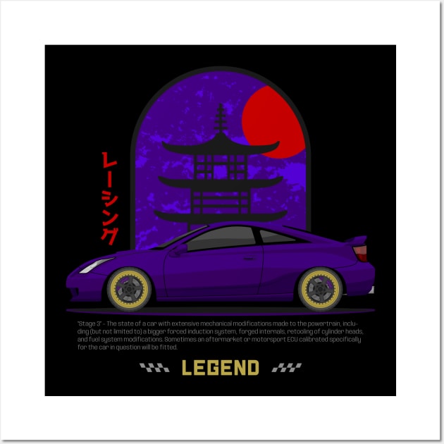 Tuner Purple Celica MK7 JDM Wall Art by GoldenTuners